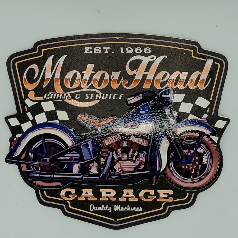 Cartel Motor Head Garage moto – foto 2