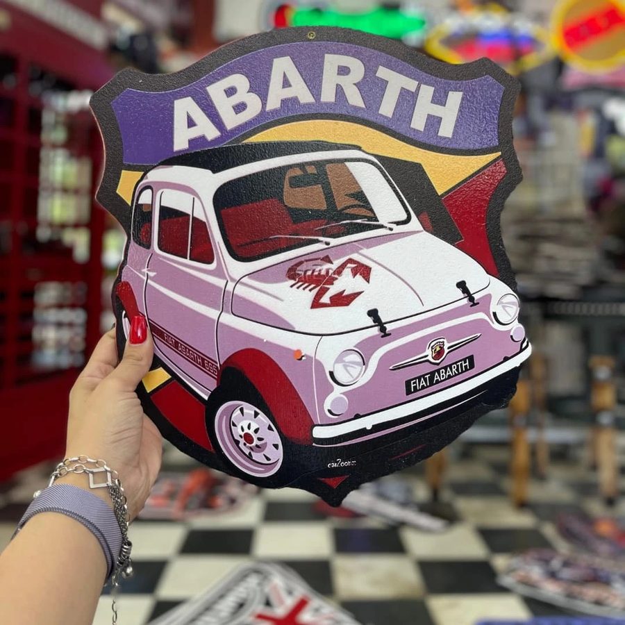 Cartel Abarth Fiat 500
