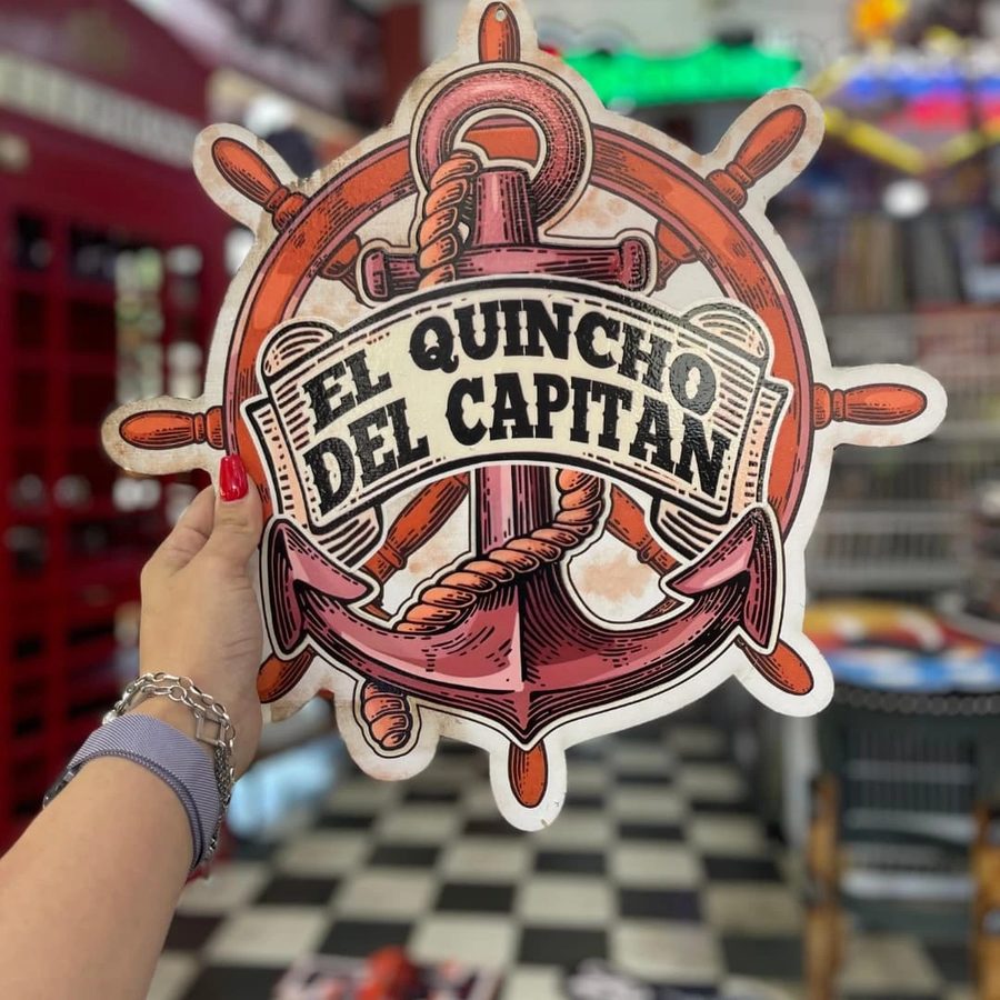 Cartel El quincho del capitán