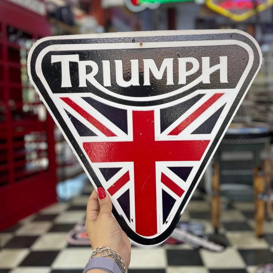 Cartel Triumph bandera inglesa