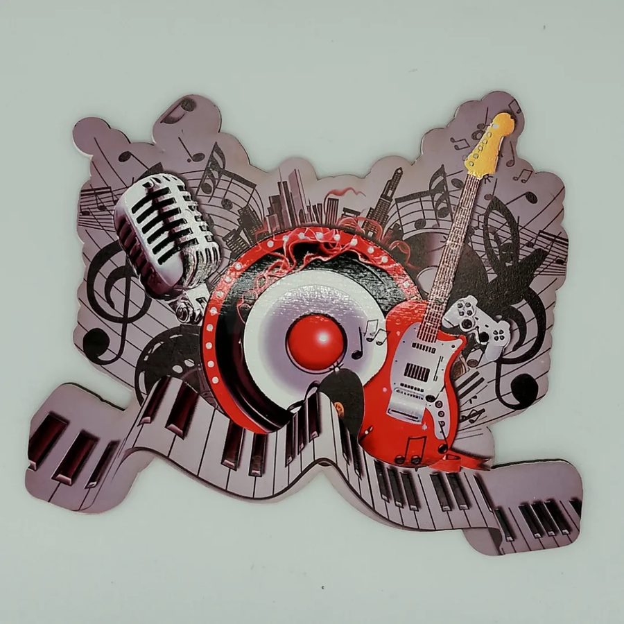 Cartel Instrumentos musicales guitarra y piano – foto 2