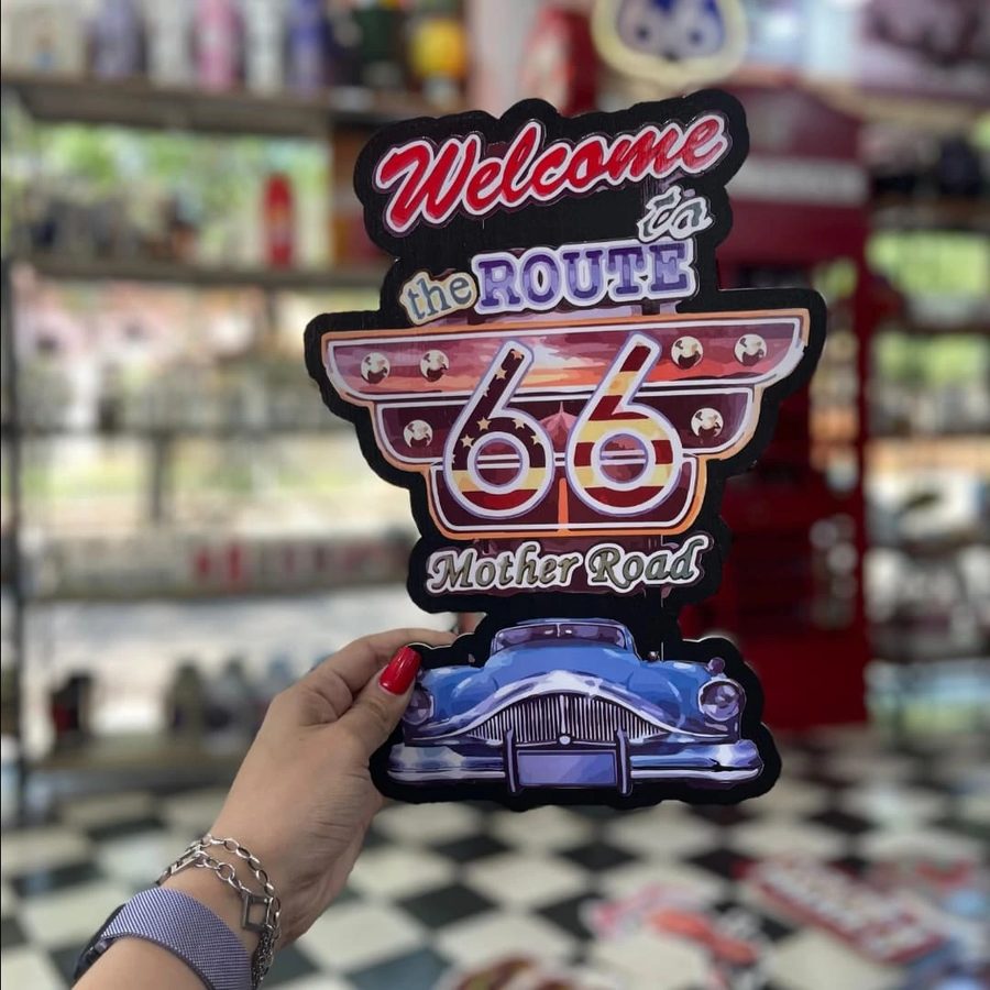 Cartel Welcome to the Route 66 Mother Road