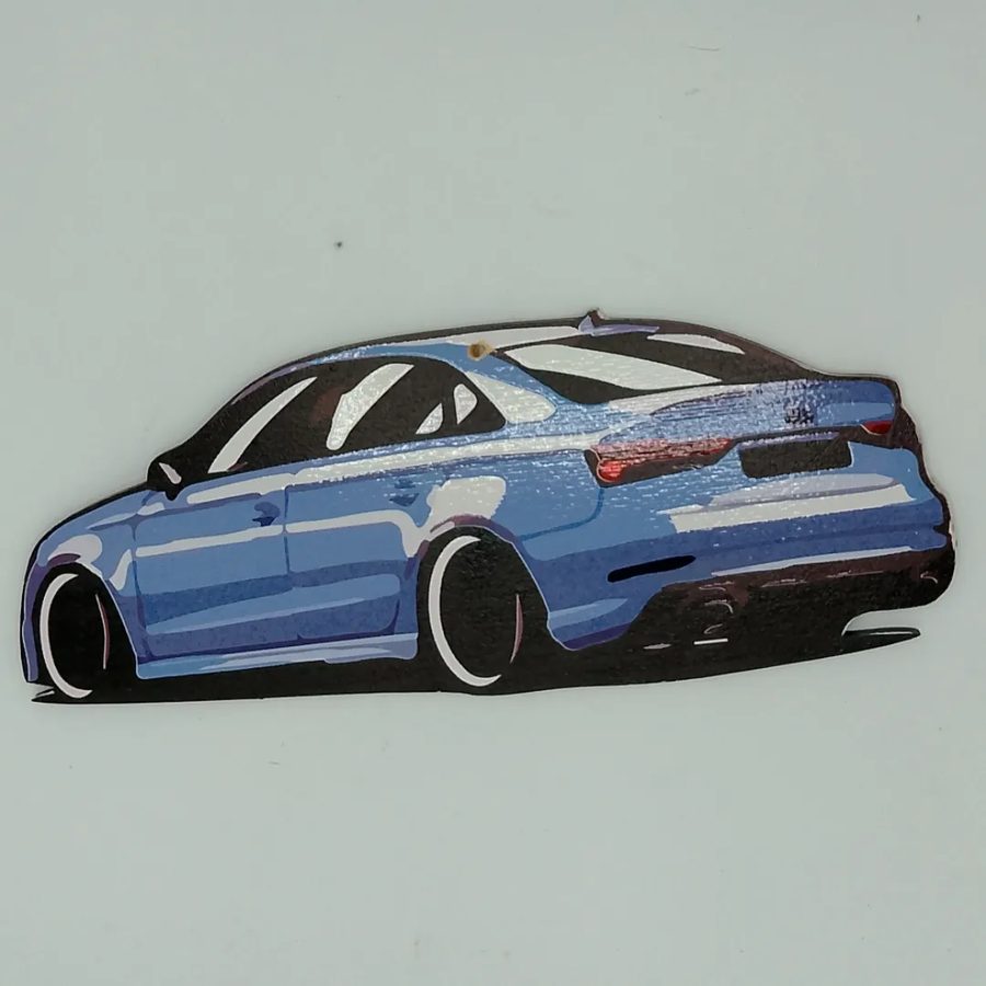 Cartel Auto sedán celeste bajo – foto 2
