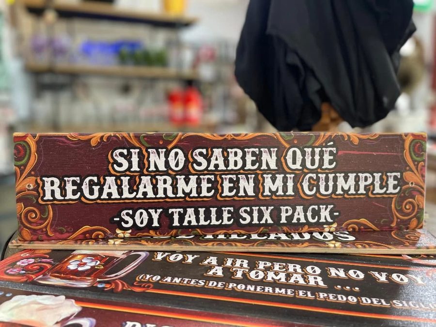 Cuadro Si no saben qué regalarme en mi cumple soy talle six pack