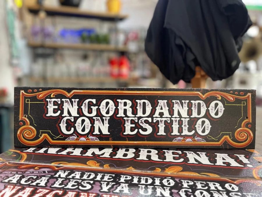 Cuadro Engordando con estilo
