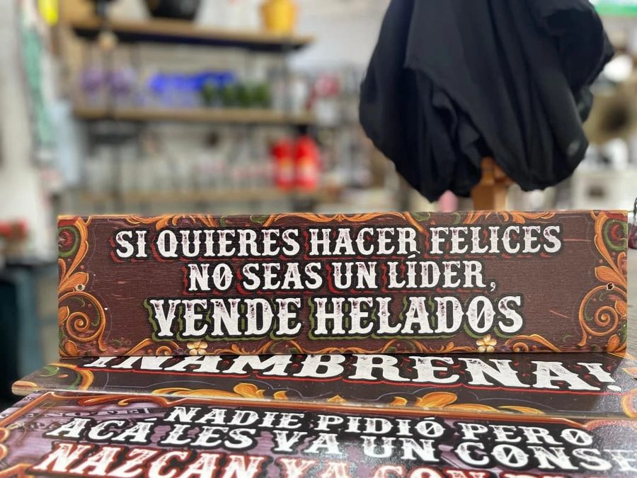 Cuadro Si quieres hacer felices no seas un líder vende helados