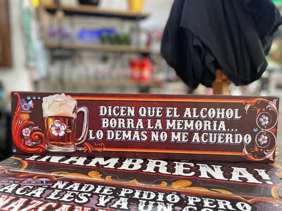 Cuadro Dicen que el alcohol borra la memoria