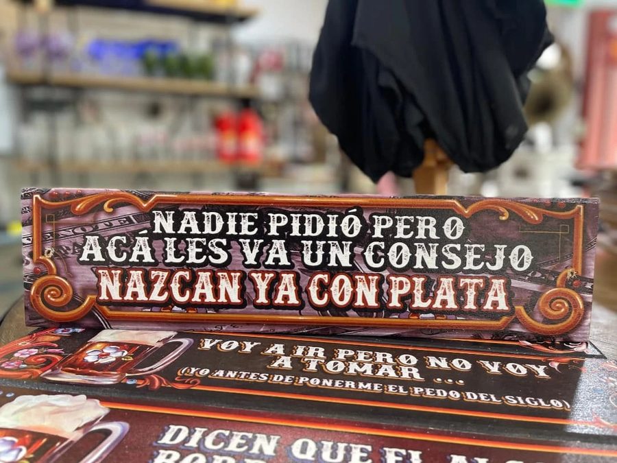 Cuadro Nadie pidió pero acá les va un consejo nazcan ya con plata