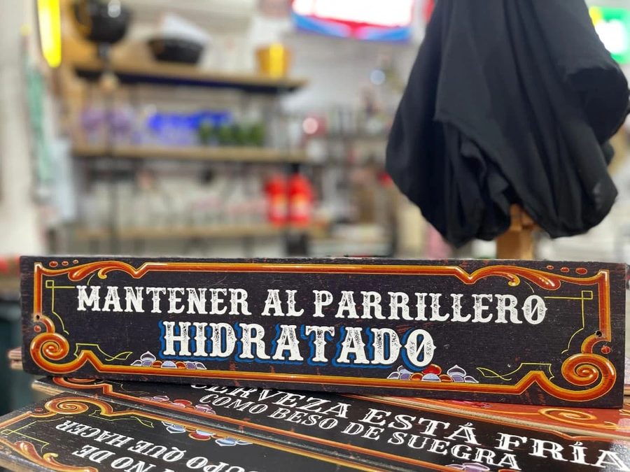 Cuadro Mantener al parrillero hidratado