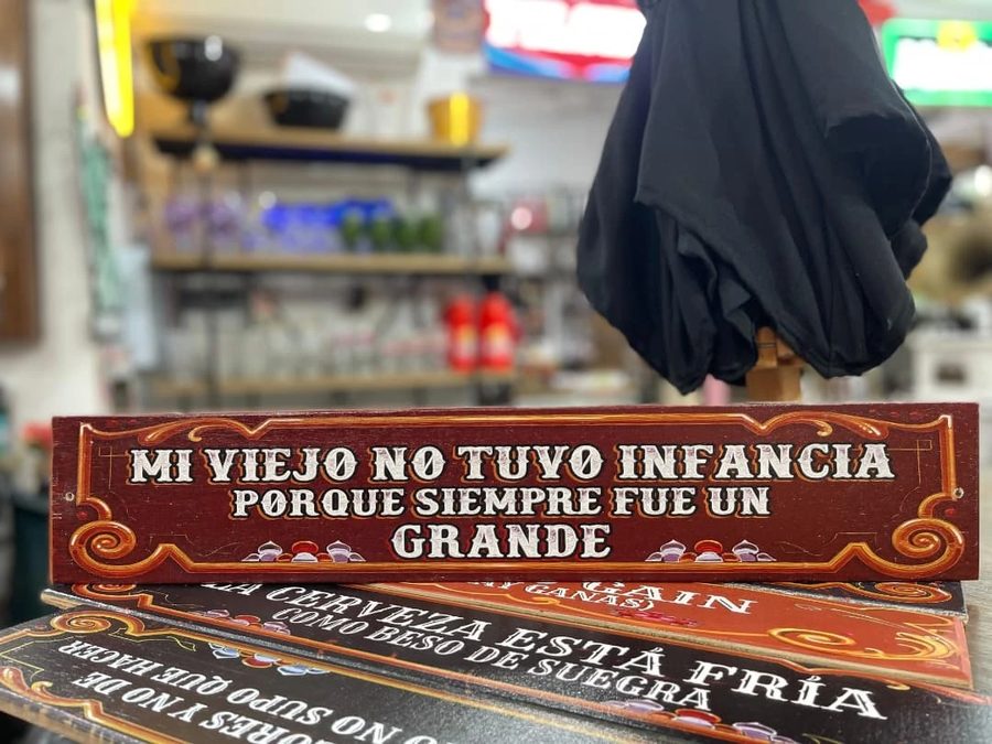 Cuadro Mi viejo no tuvo infancia porque siempre fue un grande