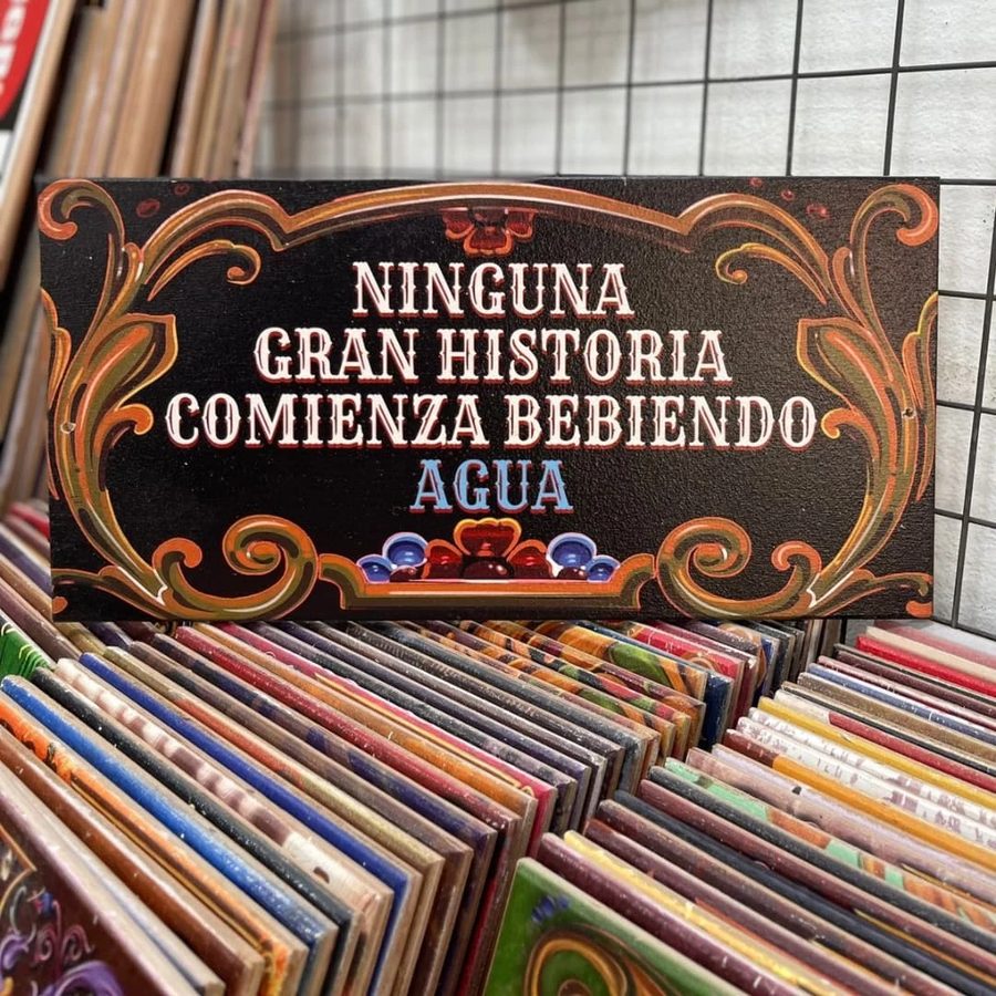 Cuadro Ninguna gran historia comienza bebiendo agua