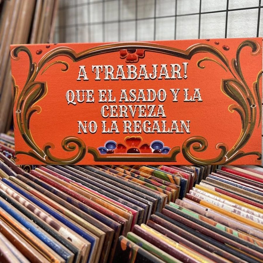 Cuadro A trabajar que el asado y la cerveza no la regalan