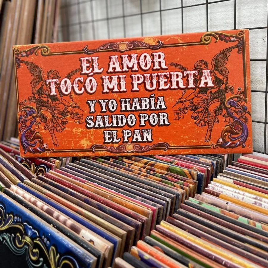 Cuadro El amor tocó mi puerta y yo había salido por el pan