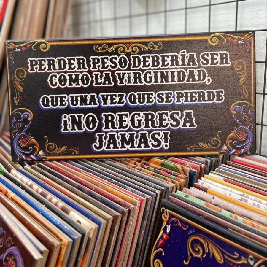 Cuadro Perder peso debería ser como la virginidad