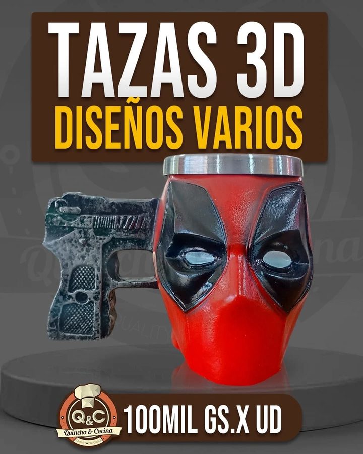 Taza 3D Deadpool
