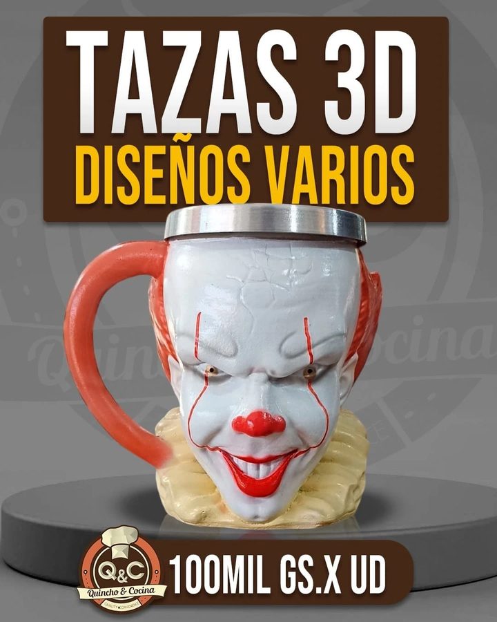 Taza 3D payaso Pennywise
