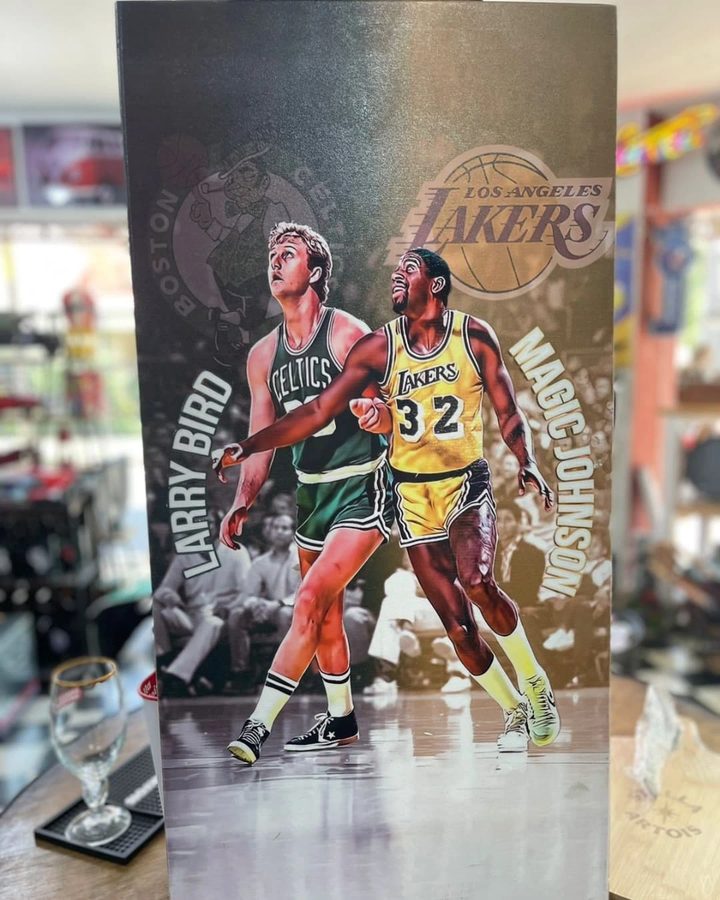 Cuadro Larry Bird y Magic Johnson
