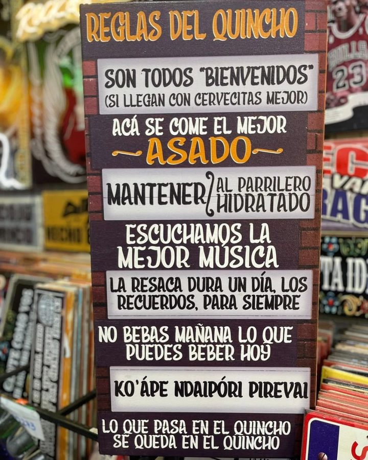 Cuadro Reglas del quincho – foto 2