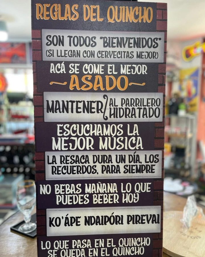 Cuadro Reglas del quincho