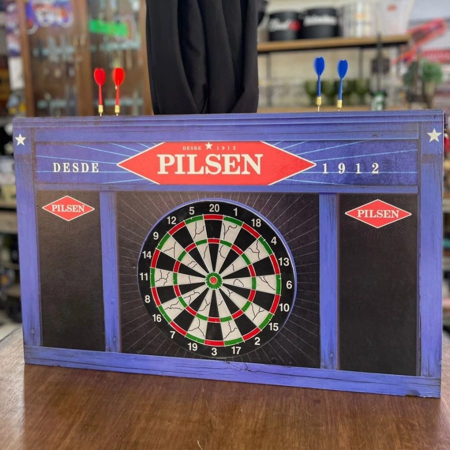 Tablero de dardos con pizarra Pilsen