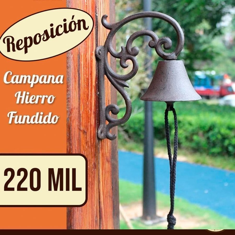 Campana de hierro fundido simple