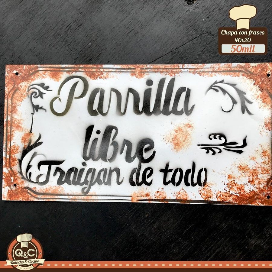 Cartel Parrilla libre, traigan de todo – foto 2