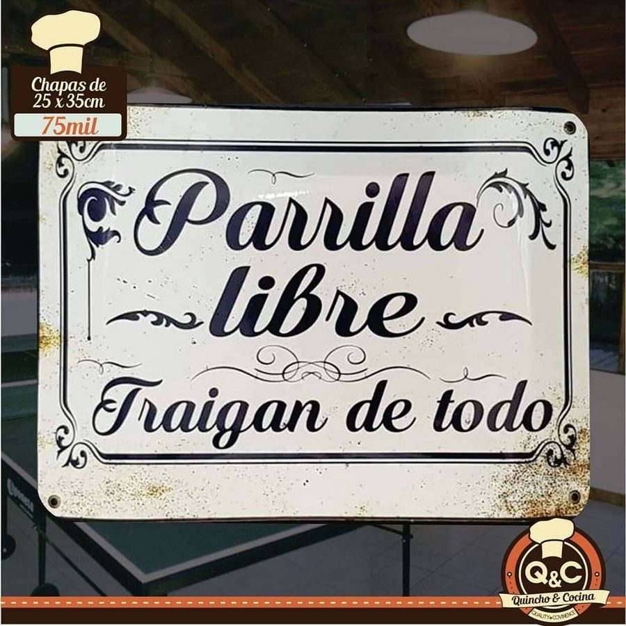 Cartel Parrilla libre, traigan de todo – foto 4