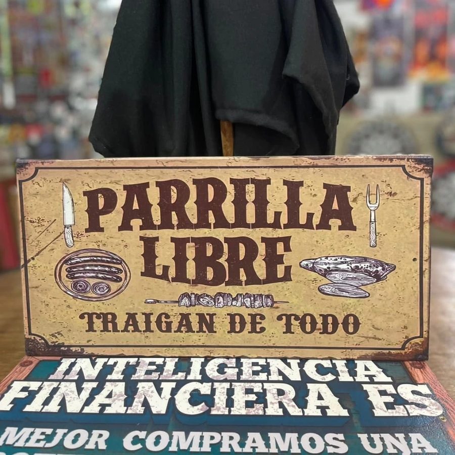 Cartel Parrilla libre, traigan de todo