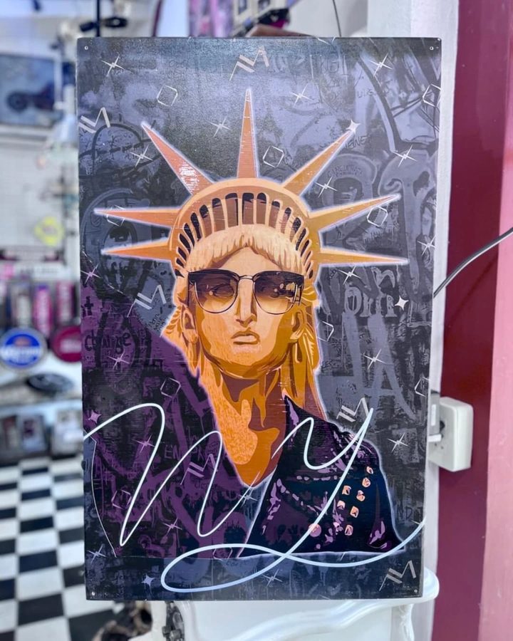 Cuadro Estatua de la Libertad con lentes pop