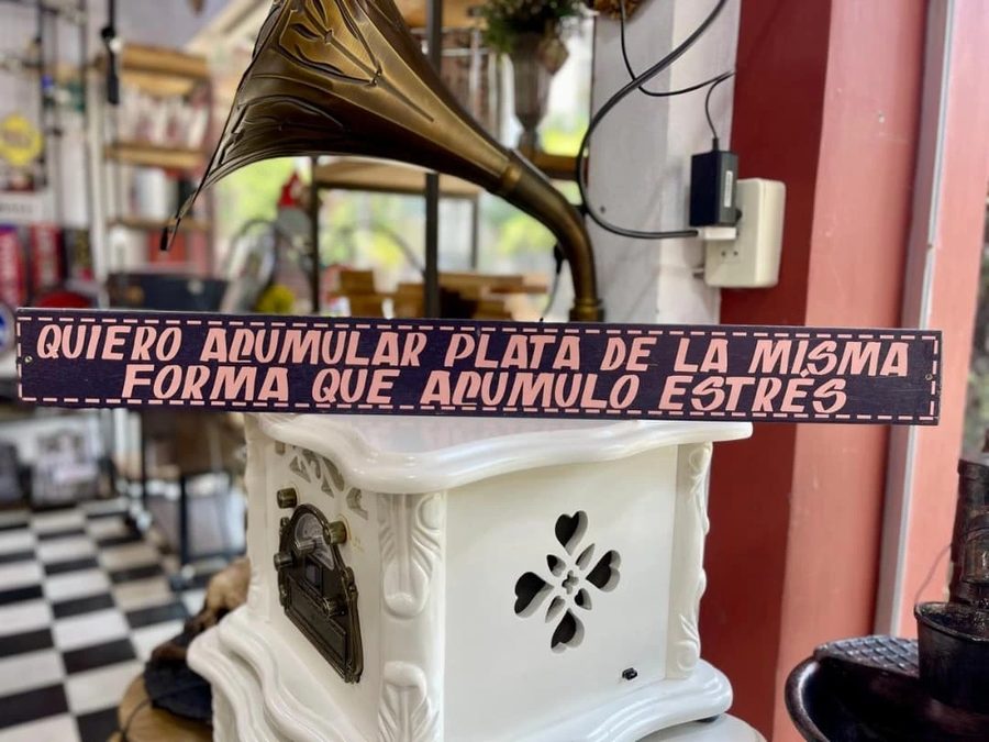 Cartel Quiero acumular plata de la misma forma que acumulo estrés