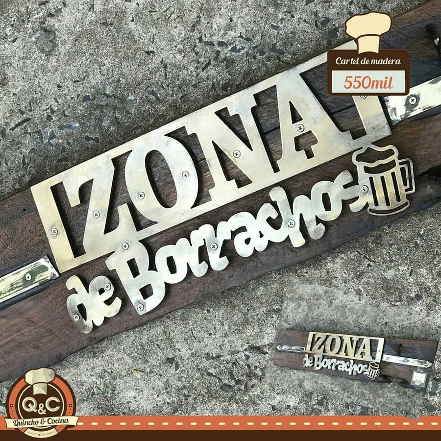 Cartel Zona de borrachos – foto 2