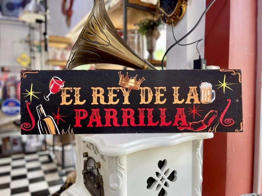 Cartel El rey de la parrilla
