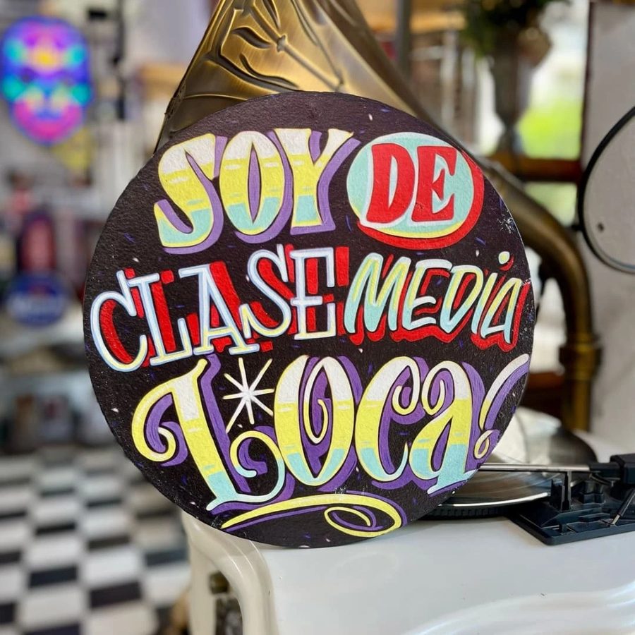 Cartel Soy de clase media loca
