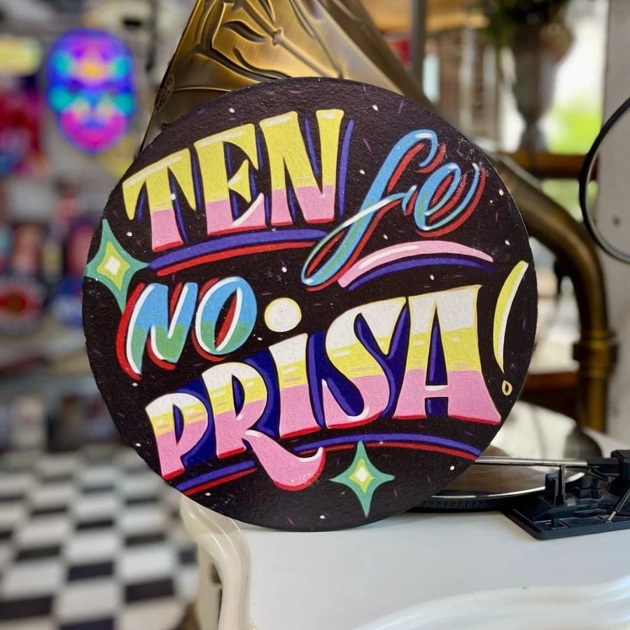 Cartel Ten fe, no prisa