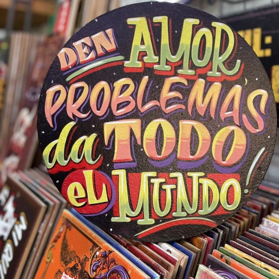 Cartel Den amor, problemas da todo el mundo – foto 2