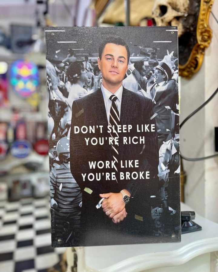 Cuadro Don't sleep like you're rich work like you're broke