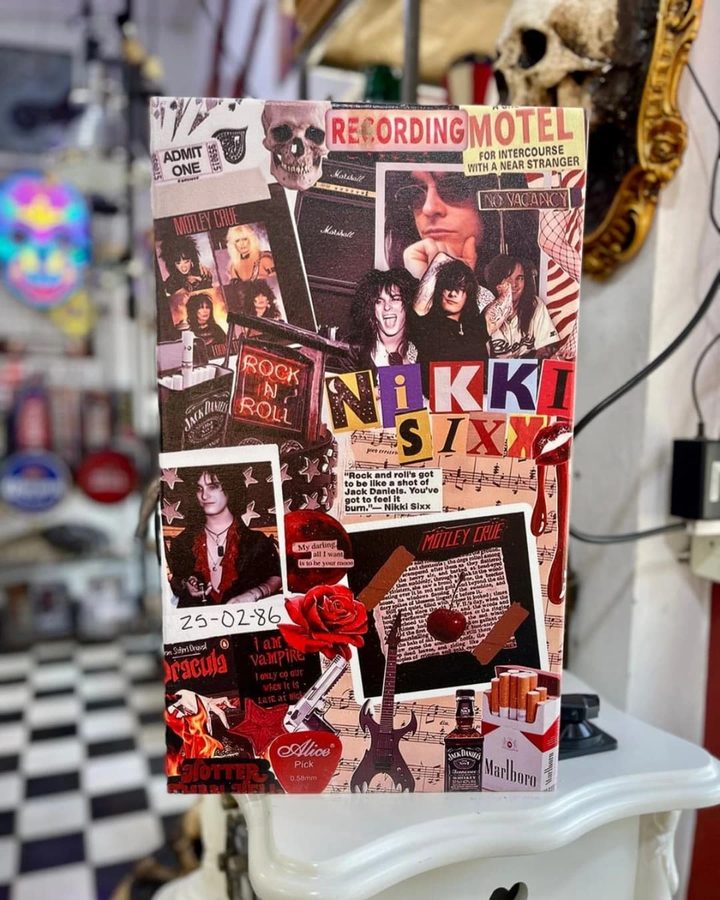 Cuadro Nikki Sixx collage