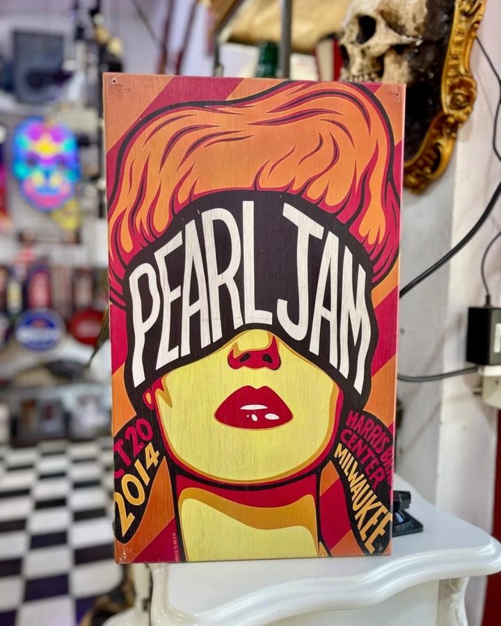 Cuadro Pearl Jam mujer pelirroja
