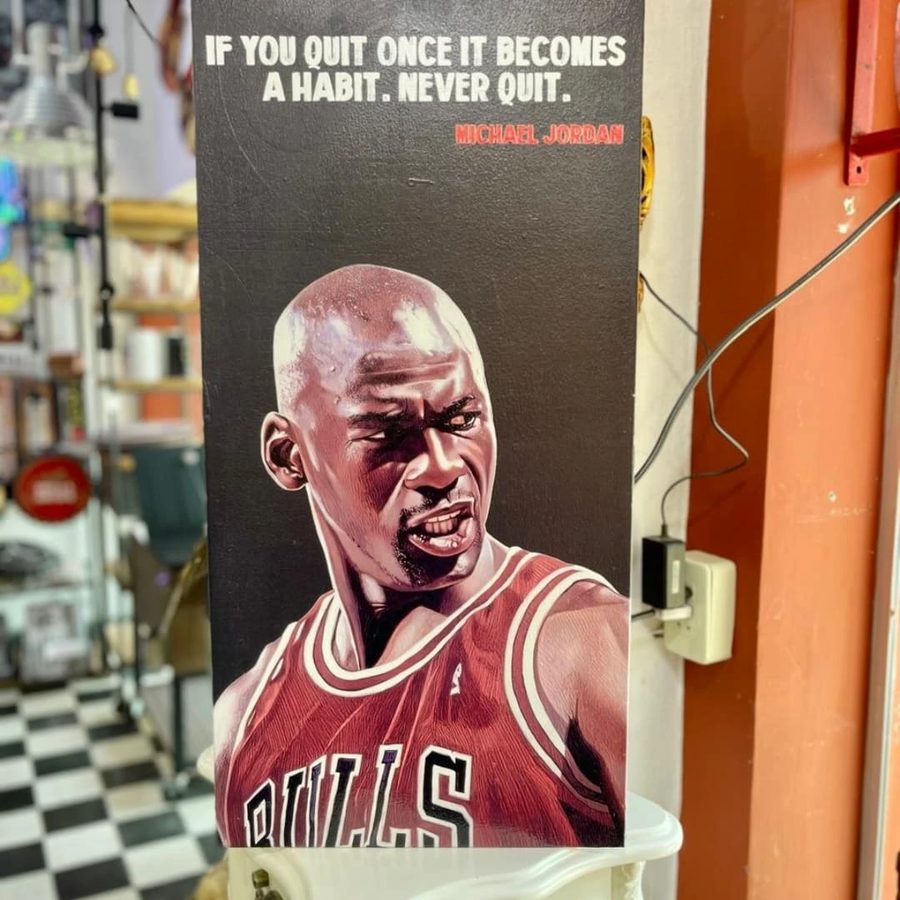 Cuadro Michael Jordan If you quit once it becomes a habit