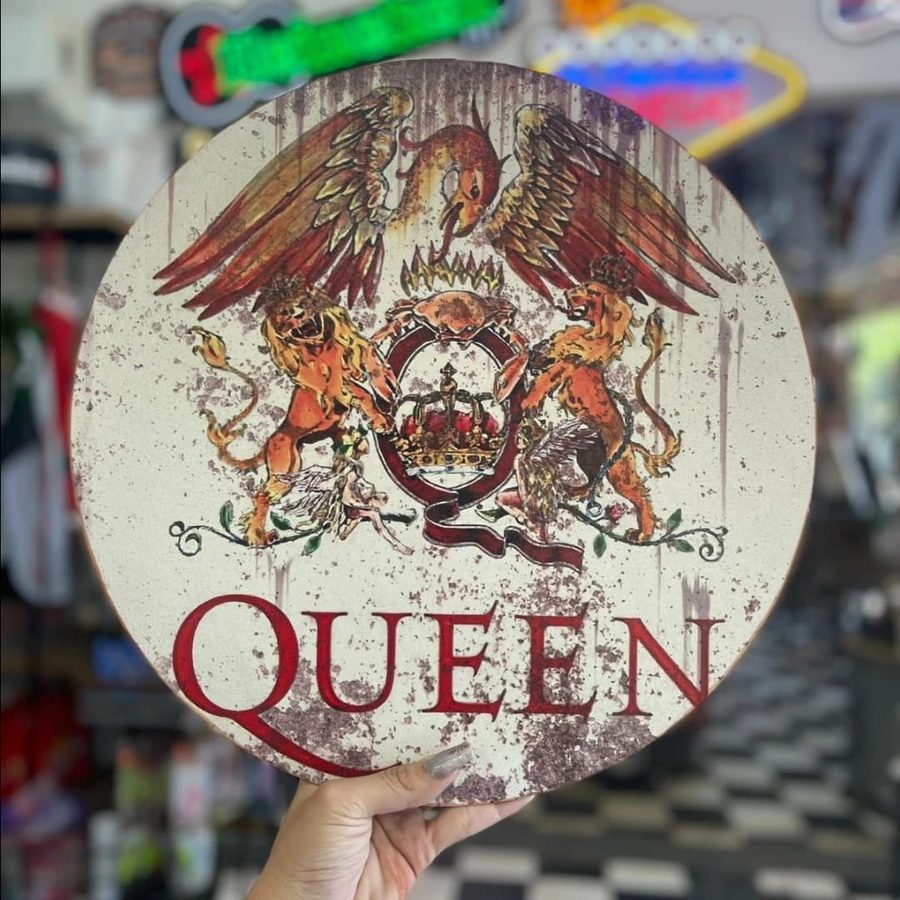 Cuadro Queen escudo redondo