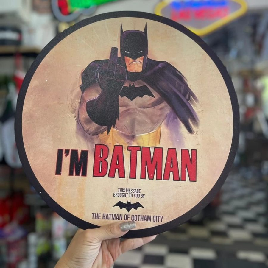 Cuadro I'm Batman redondo