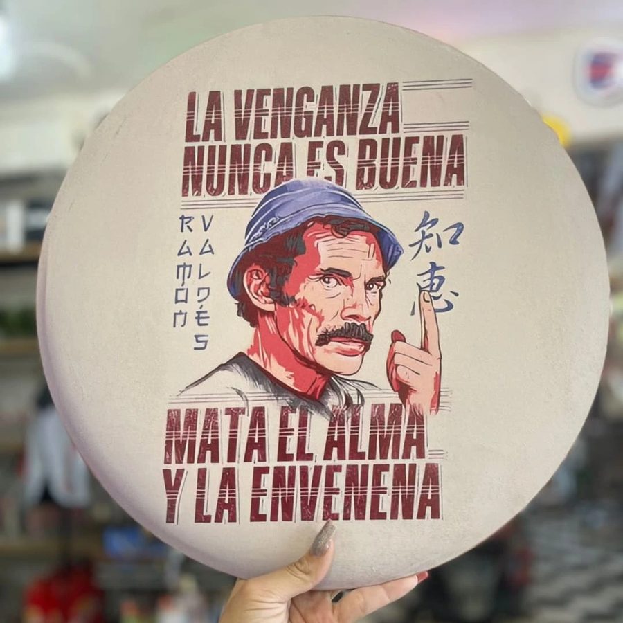 Cuadro Ramón Valdés La venganza nunca es buena redondo