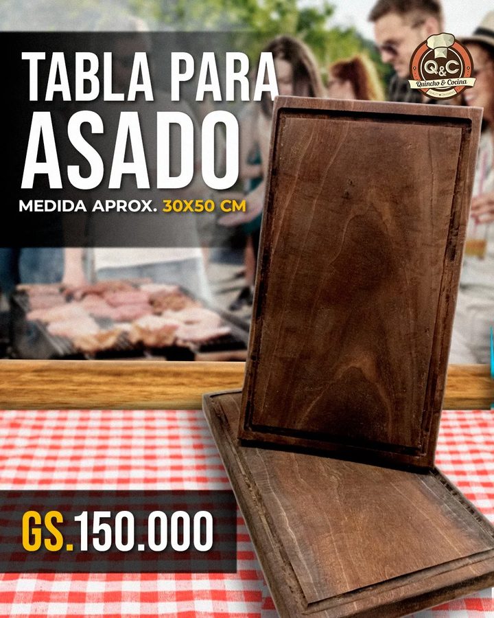 Tabla para asado de madera – foto 2