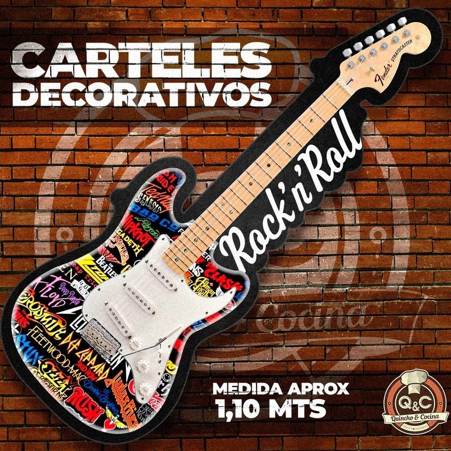 Cartel Guitarra Rock'n'Roll