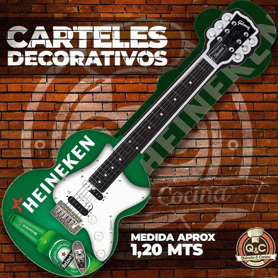 Cartel Guitarra Heineken