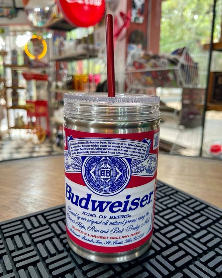 Vaso hippie lata Budweiser