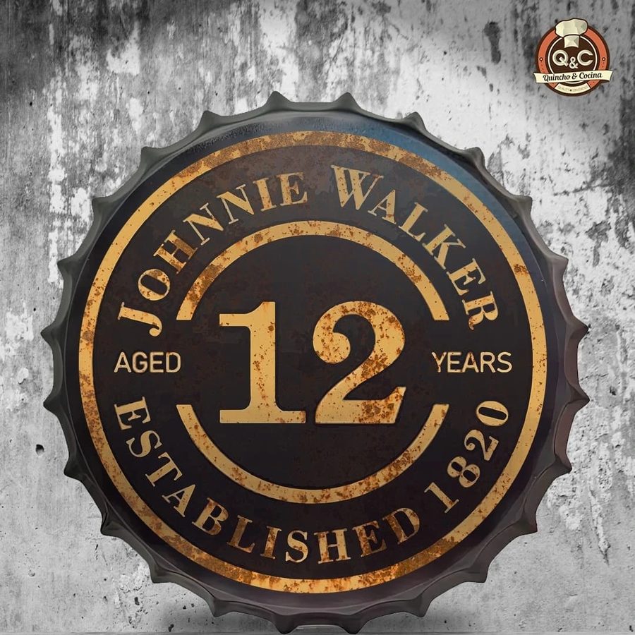 Tapa decorativa Johnnie Walker 12 años