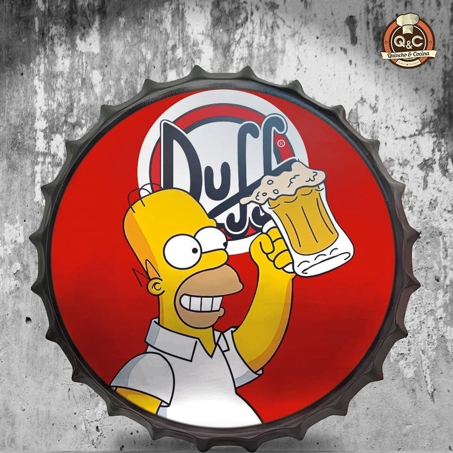 Tapa decorativa Duff Homero