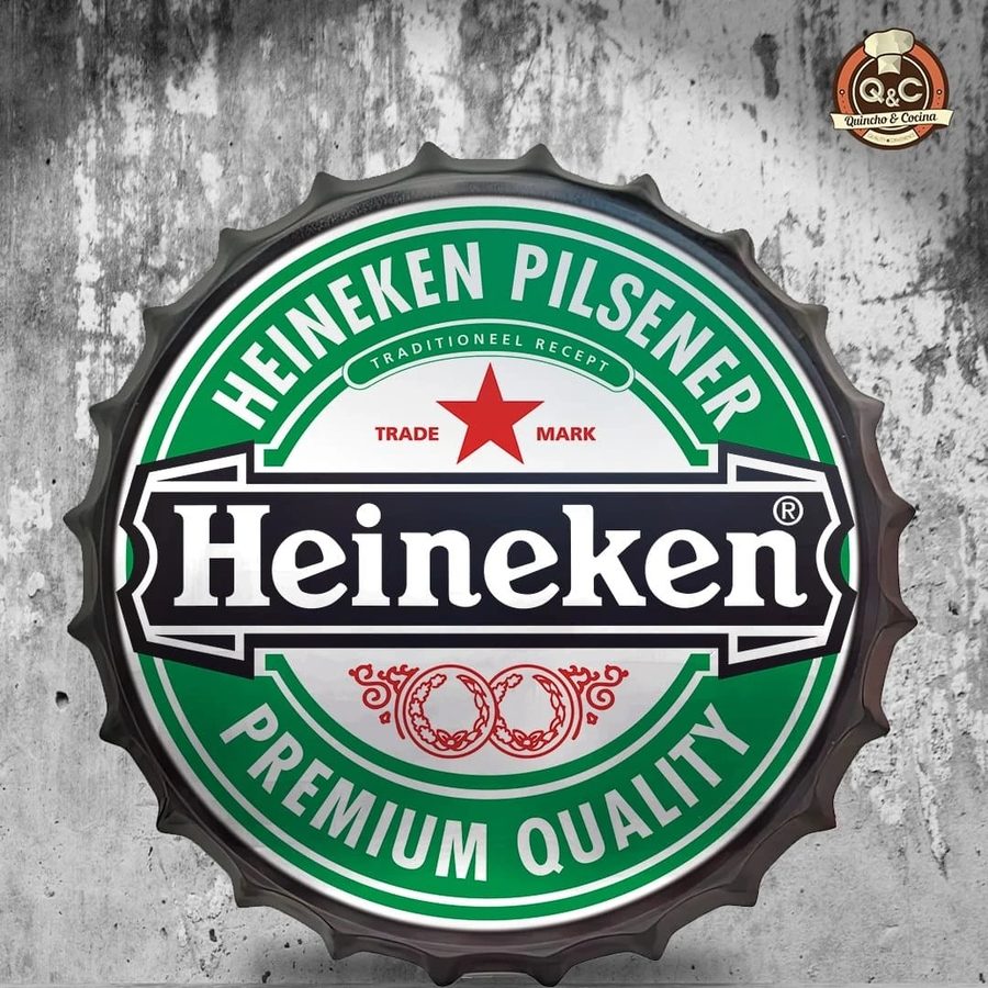 Tapa decorativa Heineken Pilsener