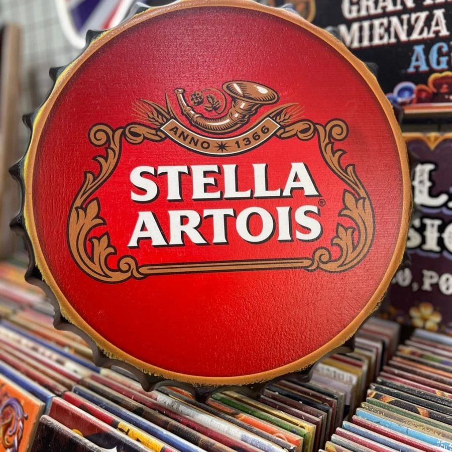 Tapa decorativa Stella Artois rojo – foto 2